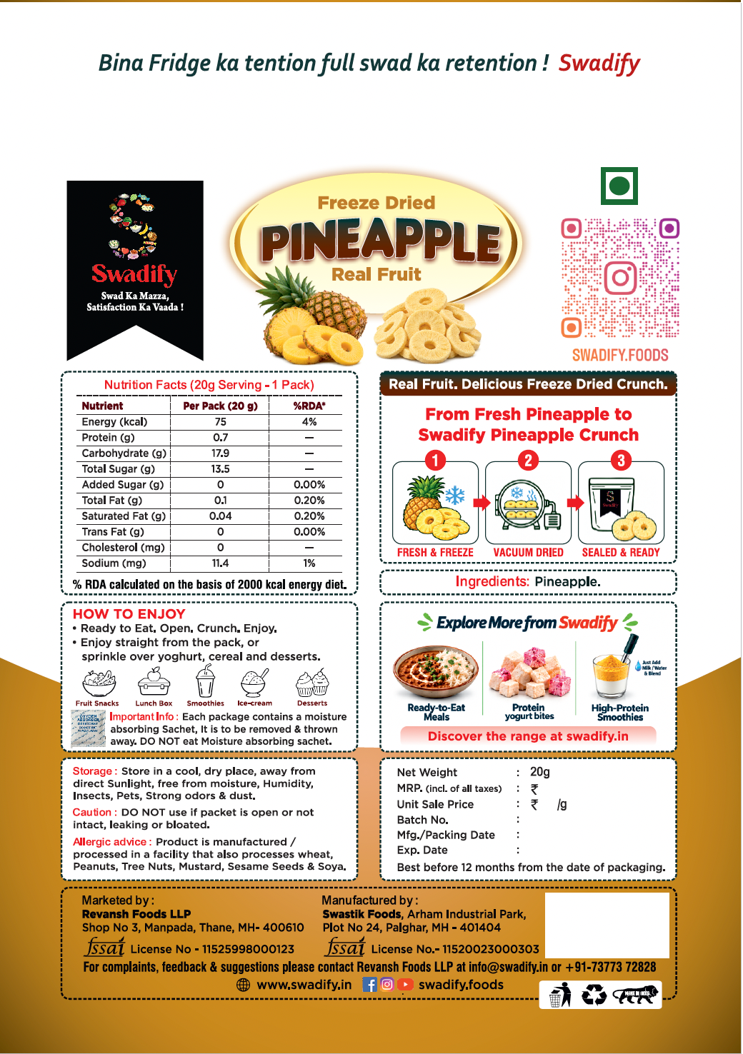 Freeze Dried Pineapple - Image 2